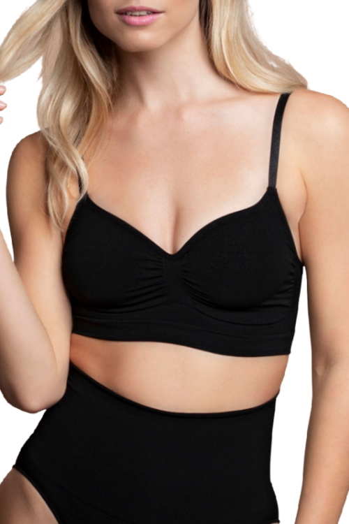 BYE-BRA – MEDIUM CONTROL SUJETADOR SIN COSTURAS NEGRO TALLA S