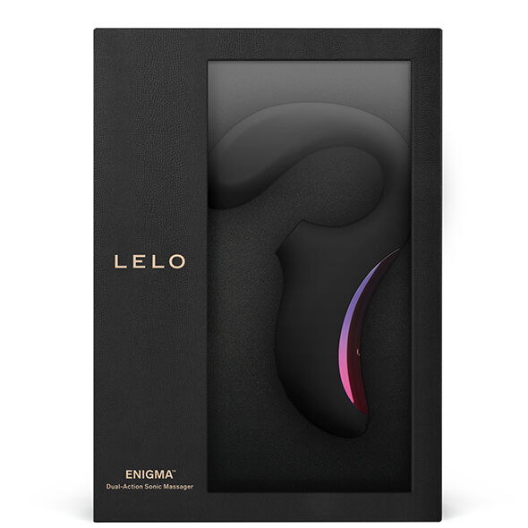 LELO - ENIGMA DOBLE ESTIMULACIÓN SUCCION MASAJEADOR NEGRO - Imagen 7