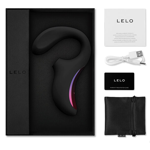 LELO - ENIGMA DOBLE ESTIMULACIÓN SUCCION MASAJEADOR NEGRO - Imagen 5
