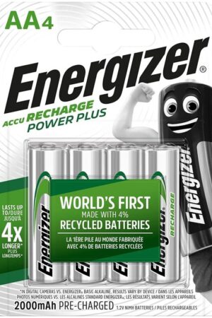 ENERGIZER - PILAS RECARGABLES AA4 BLISTER 4