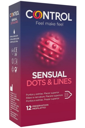 CONTROL - SENSUAL DOTS & LINES PUNTOS Y ESTRIAS 12 UDS