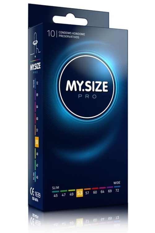 MY SIZE – PRO PRESERVATIVOS 53 MM 10 UNIDADES