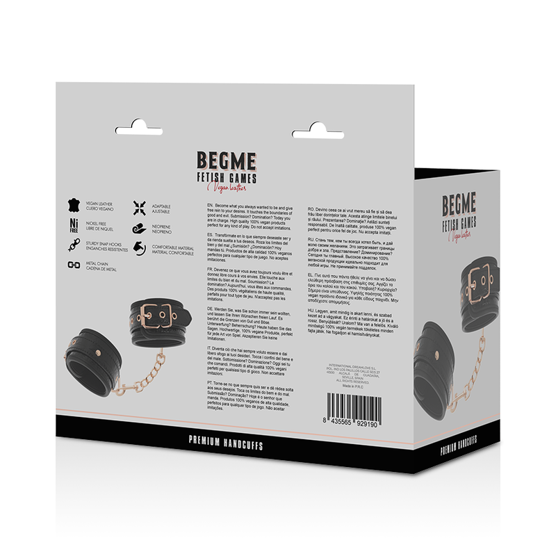 BEGME - BLACK EDITION ESPOSAS PARA MANOS CON FORRO DE NEOPRENO - Imagen 2