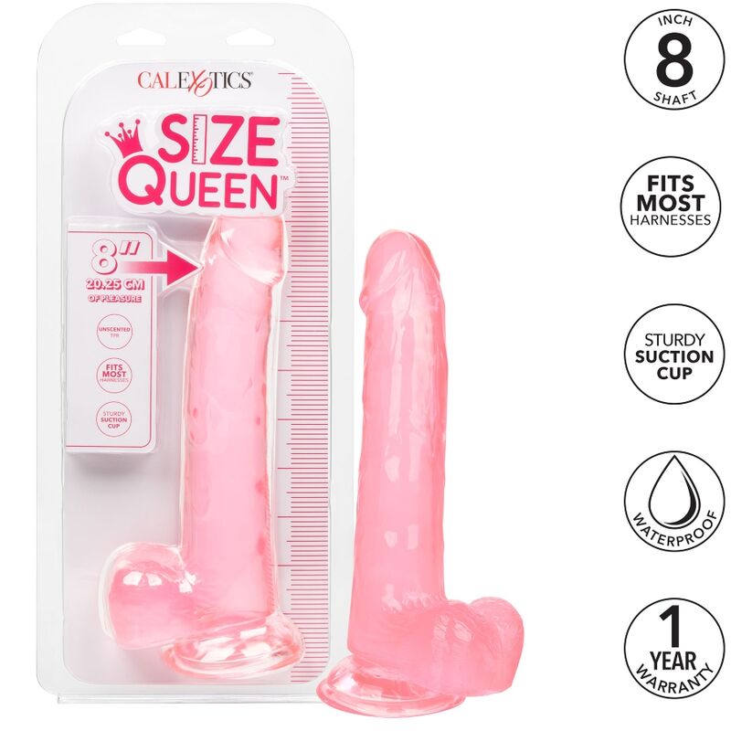 CALEXOTICS - SIZE QUEEN DILDO ROSA 20.3 CM - Imagen 5
