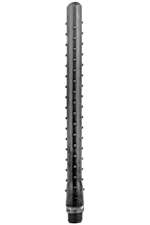 ALL BLACK – RIDGED DUCHA ANAL SILICONA 27 CM