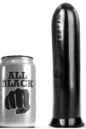ALL BLACK - DILDO NEGRO 19 CM