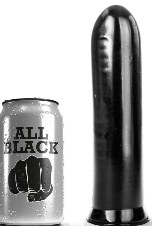 ALL BLACK – DILDO NEGRO 19 CM