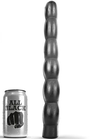 ALL BLACK - ANAL DILDO 32 CM