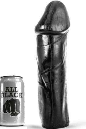ALL BLACK - DONG 28 CM SIN TESTÍCULOS