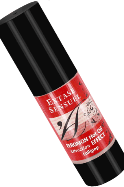 EXTASE SENSUAL – ACEITE MASAJE EFECTO CALOR CON FEROMONAS PIRULETA 30 ML