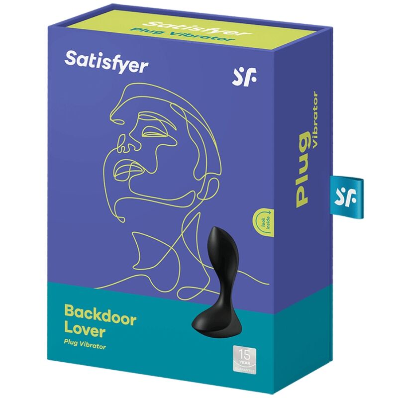 SATISFYER - BACKDOOR LOVER PLUG ANAL VIBRADOR NEGRO - Imagen 2