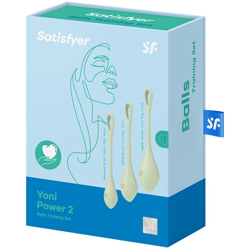 SATISFYER - YONI POWER 2 KIT DE ENTRENAMIENTO VERDE - Imagen 2