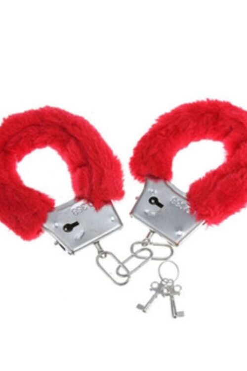 DIABLO PICANTE – ESPOSAS METAL FORRADAS ROJO