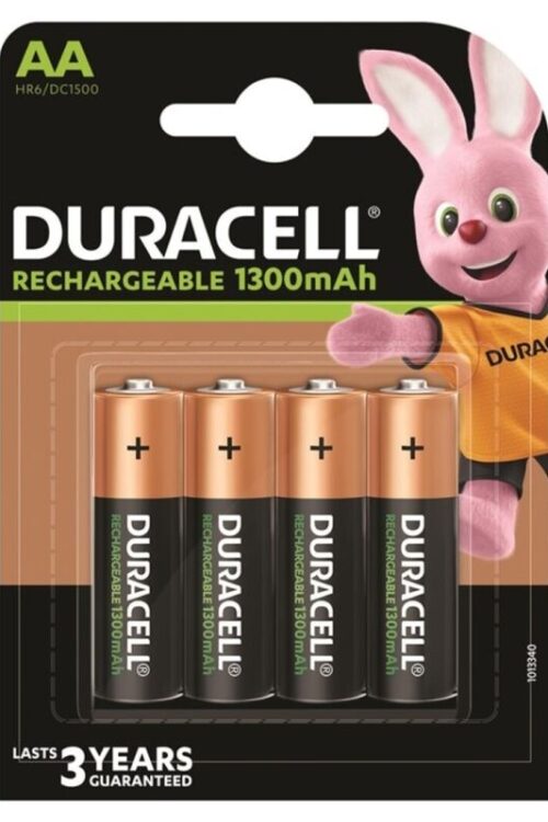 DURACELL – PILA RECARGABLE HR6 AA 1300mAh BLISTER*4