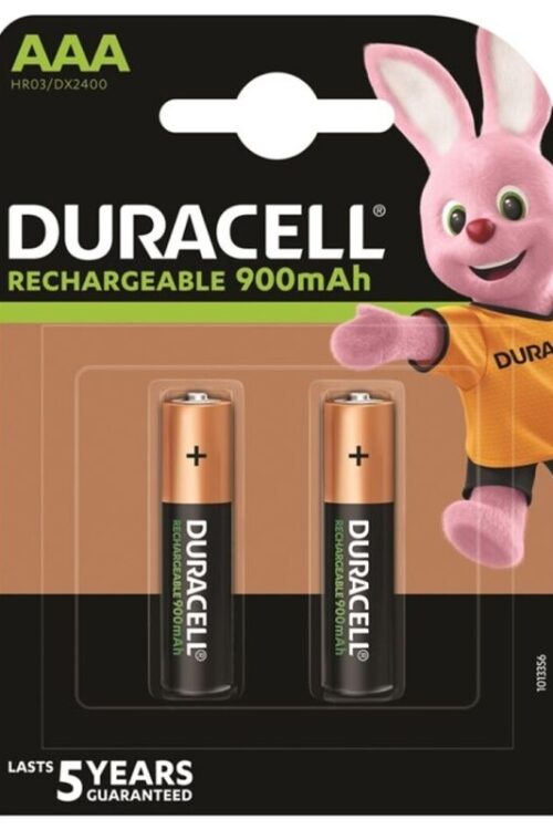 DURACELL – PILA RECARGABLE HR03 AAA 900mAh BLISTER*2