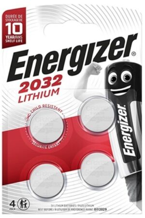ENERGIZER - PILA BOTON LITIO CR2032 3V BLISTER*4
