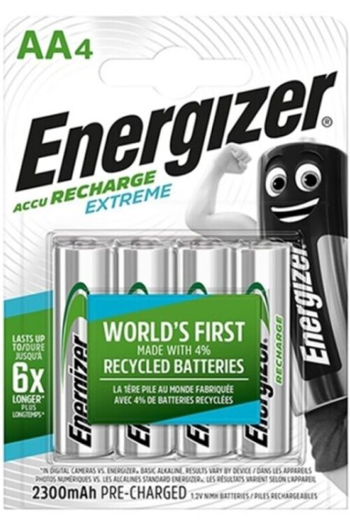 ENERGIZER – EXTREME PILA RECARGABLE HR6 AA 2300mAh BLISTER*4