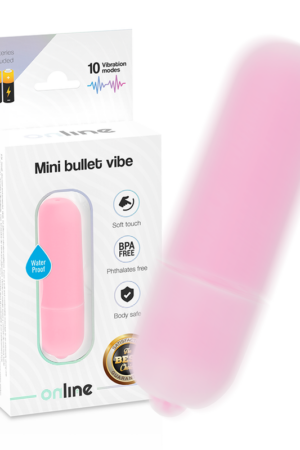 ONLINE - MINI BALA VIBRADORA ROSA