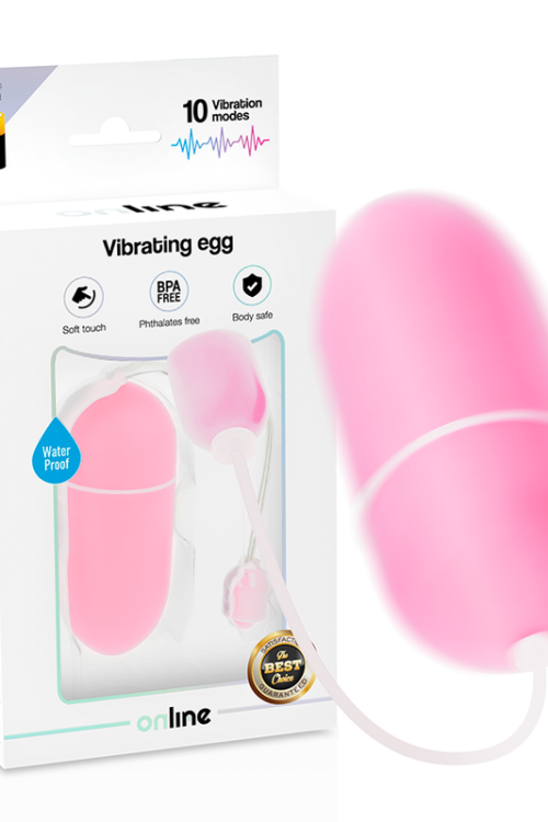 ONLINE – HUEVO VIBRADOR WATERPROOF ROSA