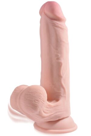 KING COCK - PLUS 3D DILDO SWINGING BALLS 12.7 CM