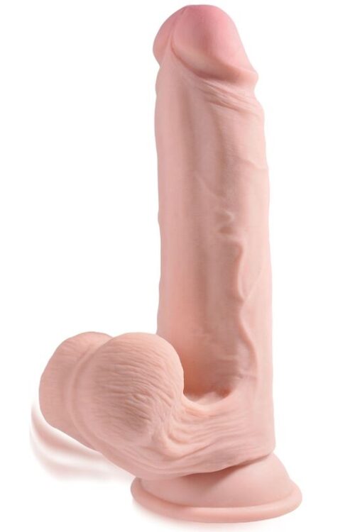 KING COCK – PLUS 3D DILDO SWINGING BALLS 12.7 CM