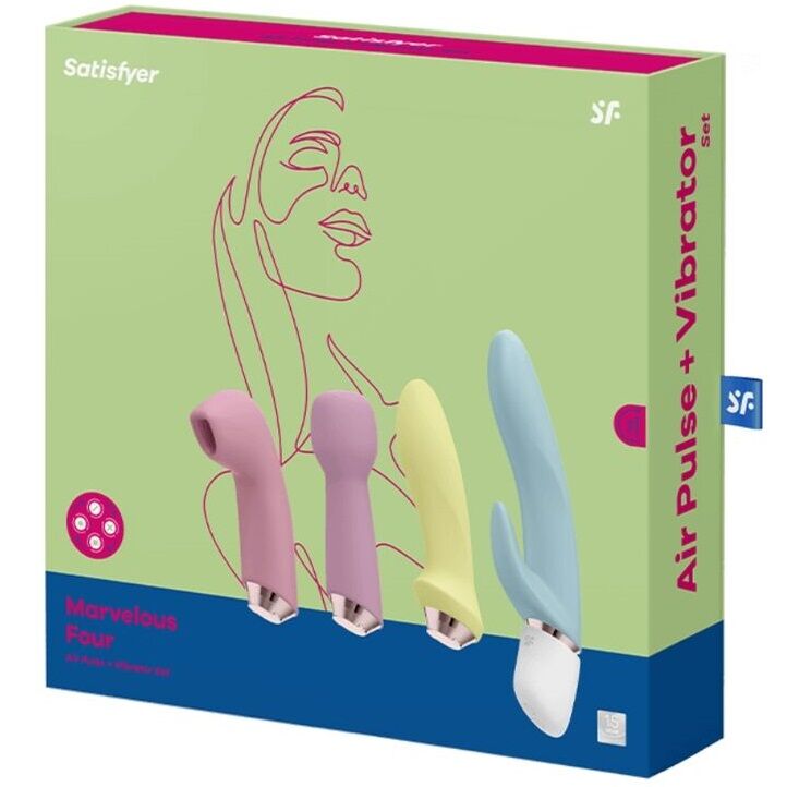 SATISFYER - MARVELOUS FOUR SET VIBRADOR & SUCCIONADOR - Imagen 2