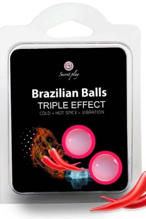 SECRETPLAY - SET 2 BRAZILIAN BALLS TRIPLE EFECTO