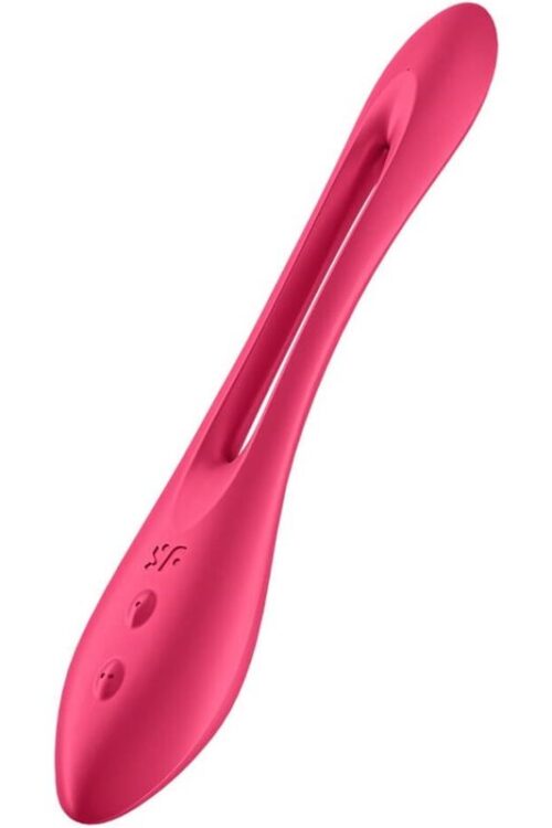 SATISFYER – ELASTIC JOY MULTI VIBRADOR ROJO