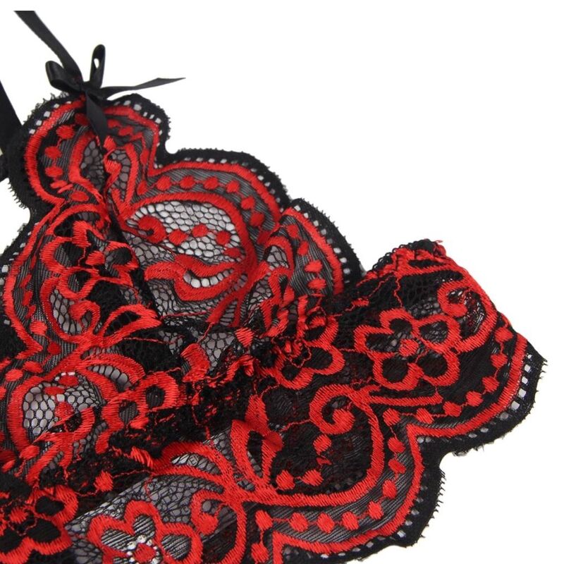 SUBBLIME - SET DOS PIEZAS TOP Y PANTIES ENCAJE S/M - Imagen 9