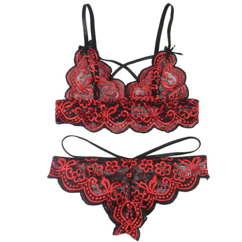 SUBBLIME - SET DOS PIEZAS TOP Y PANTIES ENCAJE S/M - Imagen 6