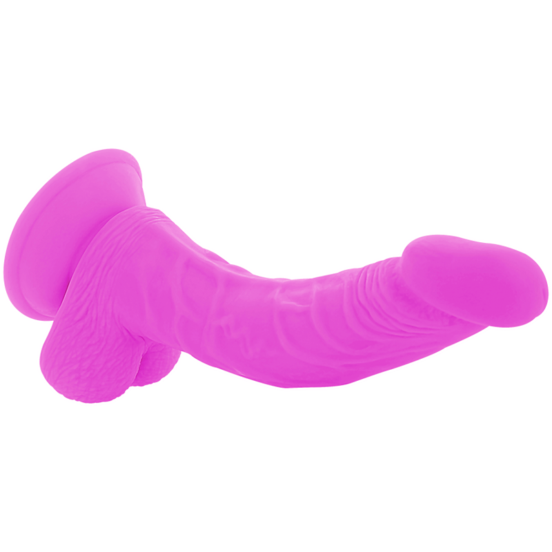 DIVERSIA - DILDO REALÍSTICO FLEXIBLE CON VIBRACIÓN LILA 21.5 CM -O- 4.5 CM - Imagen 3