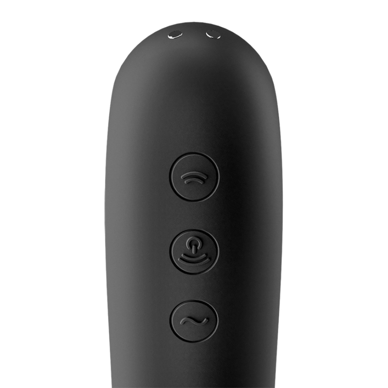 SATISFYER - DUAL KISS ESTIMULADOR CLITORIS NEGRO - Imagen 3