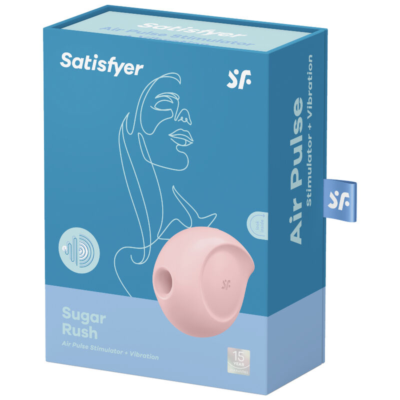SATISFYER - SUGAR RUSH ESTIMULADOR Y VIBRADOR ROSA - Imagen 2