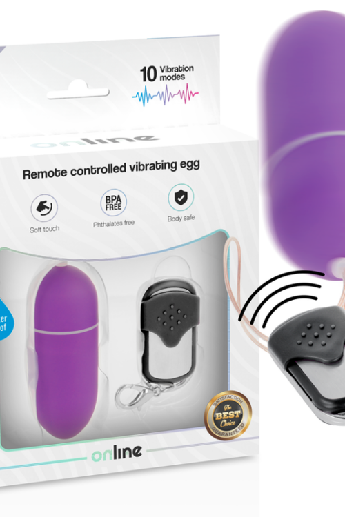 ONLINE – HUEVO VIBRADOR CONTROL REMOTO L LILA