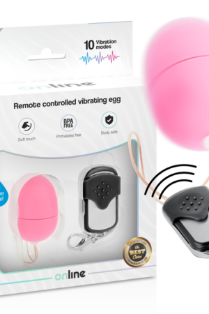ONLINE - HUEVO VIBRADOR CONTROL REMOTO S ROSA