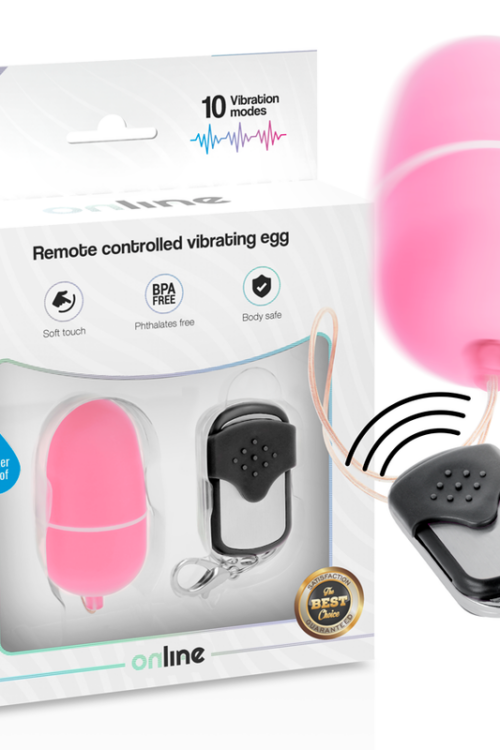 ONLINE – HUEVO VIBRADOR CONTROL REMOTO M ROSA