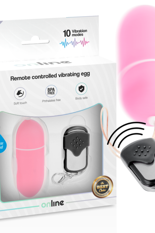 ONLINE – HUEVO VIBRADOR CONTROL REMOTO L ROSA
