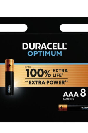 DURACELL - OPTIMUM PILA ALCALINA AAA LR03 BLISTER*8