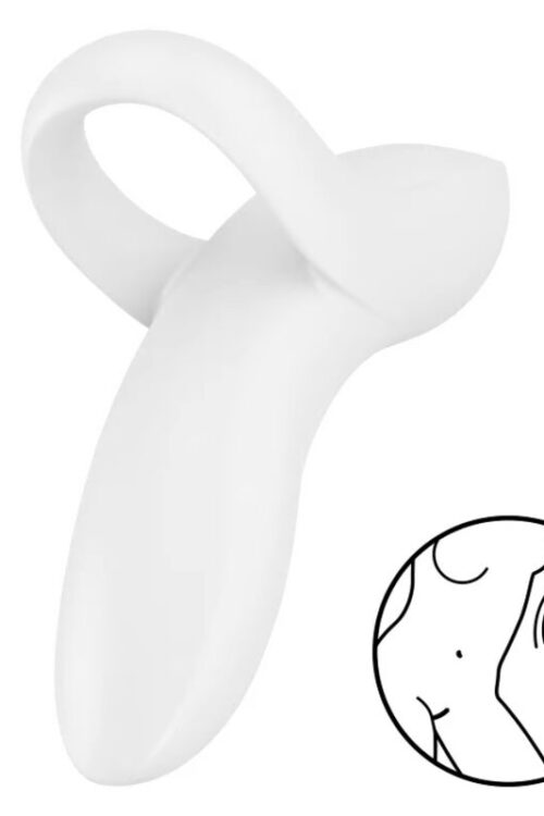 SATISFYER – BOLD LOVER DEDAL VIBRADOR BLANCO