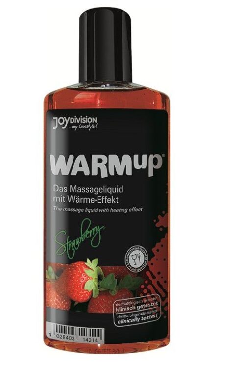 JOYDIVISION WARMUP – ACEITE DE MASAJE EFECTO CALOR FRESA 150ML