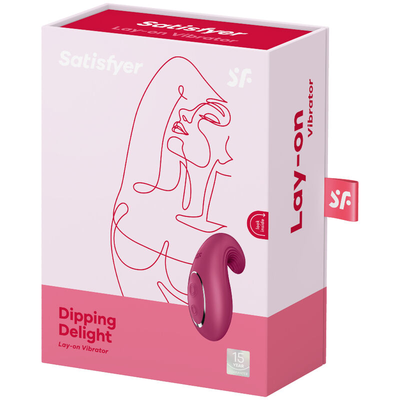SATISFYER - DIPPING DELIGHT VIBRADOR LAY-ON AZUL - Imagen 3