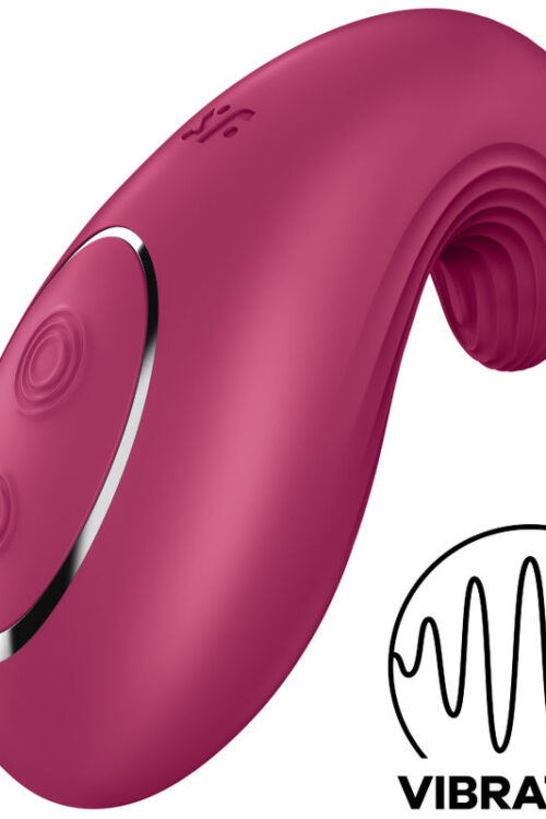 SATISFYER – DIPPING DELIGHT VIBRADOR LAY-ON AZUL