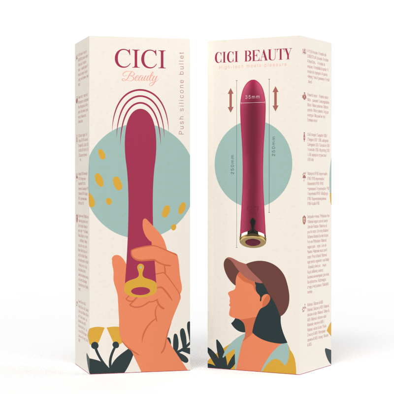 CICI BEAUTY - VIBRADOR PREMIUM SILICONE UP & DOWN - Imagen 4
