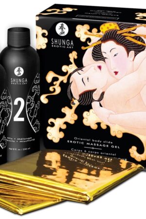 SHUNGA - GEL DE MASAJE ERÓTICO CUERPO A CUERPO ORIENTAL MELÓN MANGO