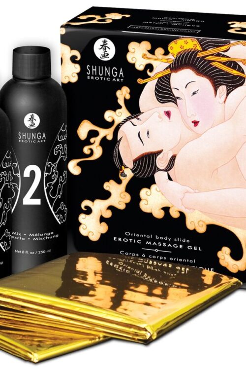 SHUNGA – GEL DE MASAJE ERÓTICO CUERPO A CUERPO ORIENTAL MELÓN MANGO