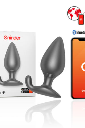 ONINDER - RIO PLUG ANAL VIBRADOR NEGRO - APP GRATUITA