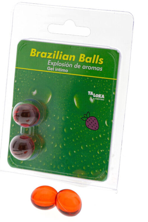 TALOKA – BRAZILIAN BALLS GEL ÍNTIMO FRESA 2 BOLAS
