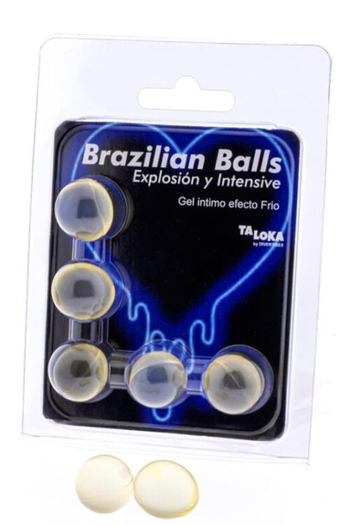 TALOKA – BRAZILIAN BALLS GEL EXCITANTE EFECTO FRIO Y VIBRACIÓN 5 BOLAS