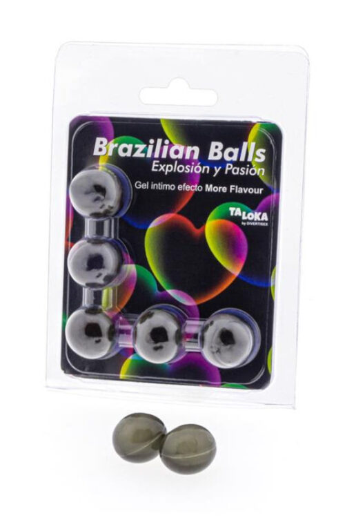 TALOKA – BRAZILIAN BALLS GEL EXCITANTE EFECTO MORE FLAVOUR 5 BOLAS