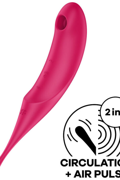 SATISFYER TWIRLING PRO ESTIMULADOR Y VIBRADOR – ROJO